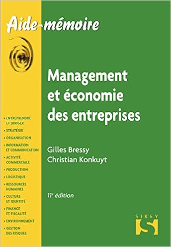 Amazon Fr Management Et Economie Des Entreprises 11e Ed Bressy Gilles Konkuyt Christian Livres