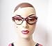 Chrome and Pink Motorcycle Glasses Foam Padded Clear Lens for Women.