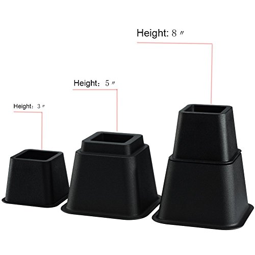 Uping Adjustable Bed Risers Heavy Duty Furniture Risers 3, 5 Or 8