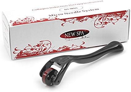 Microneedle Roller NEW SPA Ruby for Eye Zone and Lips, Narrow, Titanium, Medical Grade Stainless Steel Needles (1.00mm)