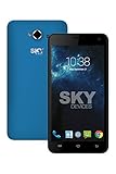 SKY Devices Platinum Series 5.0W - GSM Unlocked HSPA+21Mbps 4GB Dual-SIM, 1.3GHz Quad-Core Android KitKat 4.4 Global Smartphone with 8MP+2MP Cameras & 5