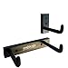 Angled Guitar Wall Hanger Display for Electric and Thin Body Guitars - Black Finish