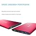 Vinsic 20000mAh Power Bank, Dual USB Portable Charger for iPhone, iPad, Samsung Galaxy, Cell Phones