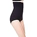 ROBERT MATTHEW Radiance Women's Shapewear High-Waist Brief (Small/Meduim, Black)