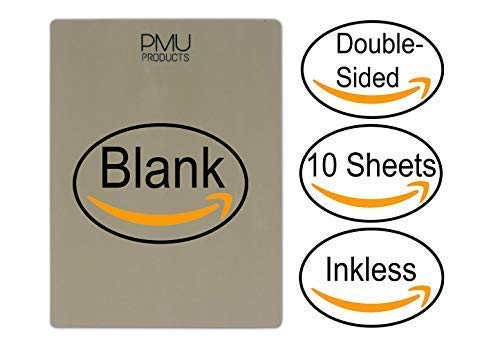 PMU Premium Blank Microblading Practice Skin Double-Sided | Professional Realistic Hairstroke Tattoo Latex | Special Eyebrow Designs For Cosmetic Tattooing (Blank - 10)