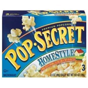 Amazon.com: POP SECRET POPCORN PREMIUM HOMESTYLE 3 CT