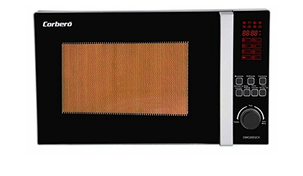 Corbero CMIC25EGCX Encimera 25L 900W Acero inoxidable - Microondas  (Encimera, 25 L, 900 W, Botones, Giratorio, Acero inoxidable, 1400 W) :  Hogar y cocina