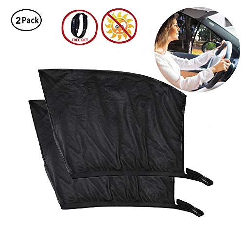Driver Side Sun Shade, VILLSION Car Front Window Sun Shade Protect Baby from UV Sun, Car Sunshade Universal Fit Cars Jeep Trucks and SUV, 2 Packs