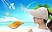 HINDAWI Sun Hats for Women Wide Brim UV Protection Summer Beach Visor Cap Beige Womens Sun Hat