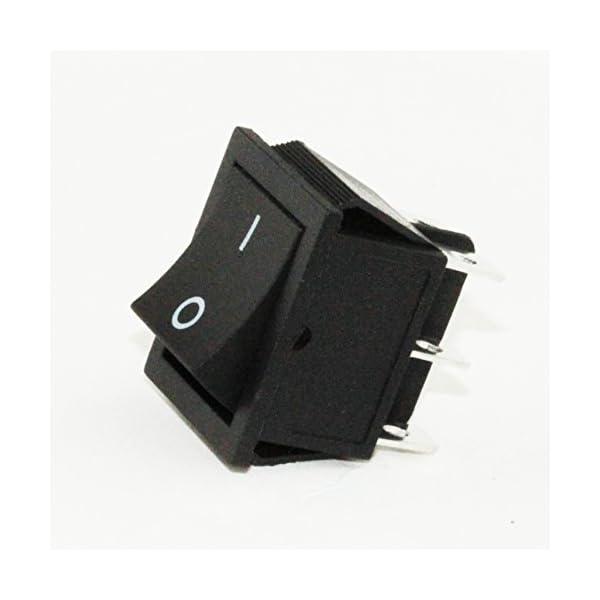 6-Pin-Snap-In-Rectangle-Rocker-Latching-ONOFF-CarBoat-Double-Pole-Double-Throw-Switch-Head-25mm-x-31mm-20A125VAC-16A250VAC-4-Pack-from-US-Solid