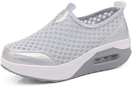 Scurtain Women's Slip-On Mesh Walking Shoes Nurse Shoes Casual Moccasin Loafers Driving Shoes Plus Size