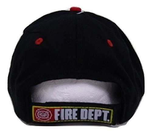 Fire Truck Engine USA Flag Dept Department Fighter Rescue Embroidered Cap Hat