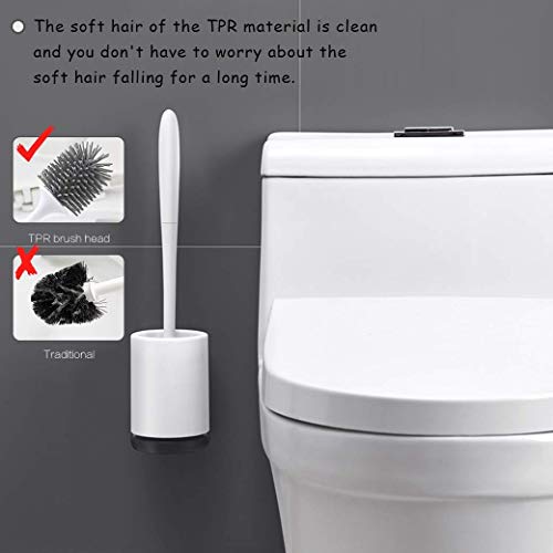 Toilettenbürste, WC-ersatzbürste/WC Bürstenhalter mit Schnellentleerung