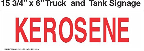GC Labels-PBS21623, Truck And Tank Signs 15X5.5 Kerosene, PACK OF 2 LABELS