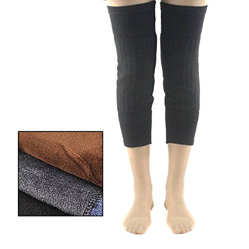 ieasysexy Unisex Winter Leg Warmers Thermal Compression Knees Sleeves Knee Brace Protector Pads Long Socks for Men and Women