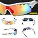 JOGVELO Polarized Sports Sunglasses,Cycling Glasses Men UV400 with 5 Interchangeable Lenes
