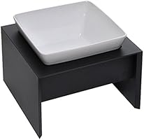 Pet Supplies Replus Meshidai Elevated Single Bowl Feeder Size