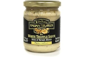 ELLEESSE Elle Esse White Truffle Sauce, 6.3 oz - Authentic Italian Gourmet Truffle and Mushroom Sauce