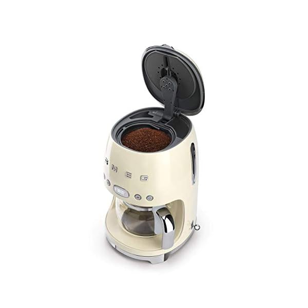 Cafetera de filtro italiana Smeg DCF02CREU 220v. Crema - Imagen 7