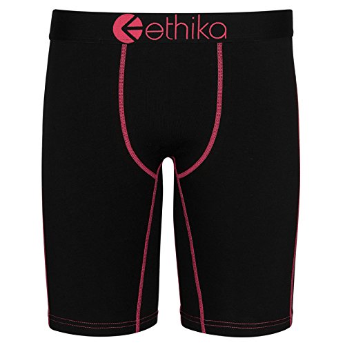 Ethika Mens Staple Boxer Brief | Black Roz (BLK, Small) - Thumbnail 5