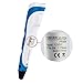 Soyan Standard 3D Printing Pen for Kids, With ABS Filament Sample and Drawing templates (Blue)