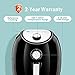 Habor Air Fryer, 5.8QT XL Large Hot Air Fryer Oven, Air Cooker w/Detachable Non-Stick, Quick Knob, Recipes, for Thanksgiving Meal, Chicken, Pie, Suitable for Dishwasher, 1700W