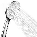 bedee Duschkopf, Wassersparender Duschkopf Regendusche mit 6 Strahlarten, Chrome