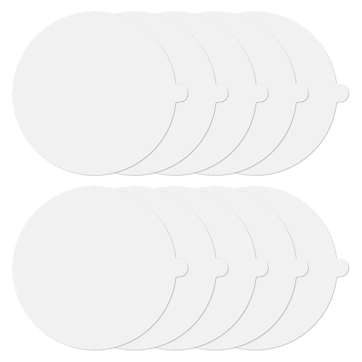 GLADFRESIT 10Pcs Flea Trap Sticky Stickers, Mosquito Trap Sticky Paper, Round Sticky Pads Replacement Disc for Garden Home