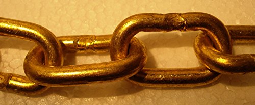BRASS BLESSING : 4 feet SOLID BRASS CHAIN - 0 Gauge - 8 mm - Heavy Duty (5199) - Thumbnail 6