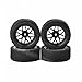 Ruixunte 4PCS Unique Foam Tires Wheel Rims Set of for RC 1:10 Model On-Road Racing Car