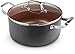 Ceramic & Titanium Non-Stick Saucepan - 10 inch Dishwasher & Oven Safe Non-Scratch Cookware with Induction Plate 6.5 Quarts - By CM