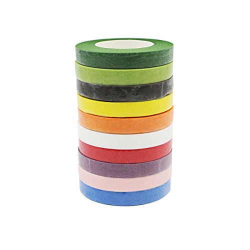 Grosun Multicolor Floral Tape Stem Warp, 10 Colors - Thumbnail 6