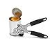WHX Stainless Steel Manual Camping Can Opener Bottle Opener Easy to Use with Ergonomic Good Grips Rubber Handle