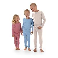 Simply Merino Wool Kids White Pajama Set. Sleepers Toddler & Infant. Size 2T Unisex, Toi Toi