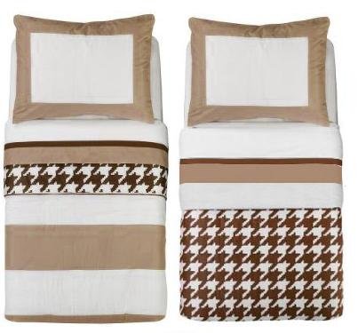 Metro Khaki/Choc 4 pc Toddler Bedding Set