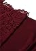 Dressystar Women's Lace Cocktail Dress Hi-Lo Off Shoulder Bridesmaid Swing Formal Party Dress 0042 Burgundy S