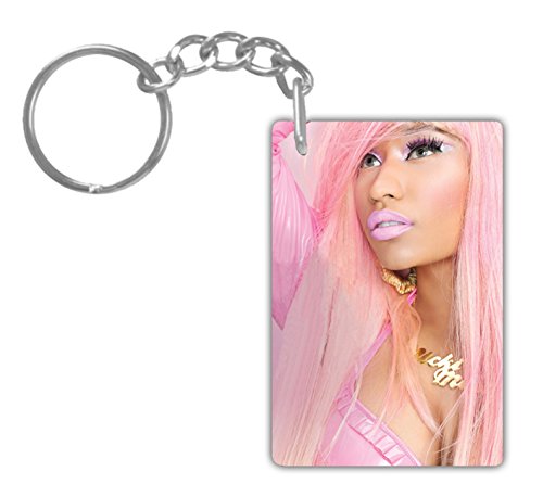 NICKI MINAJ#4 Aluminum Rectangle plate Keychain (1-Sided) Includes key ring.