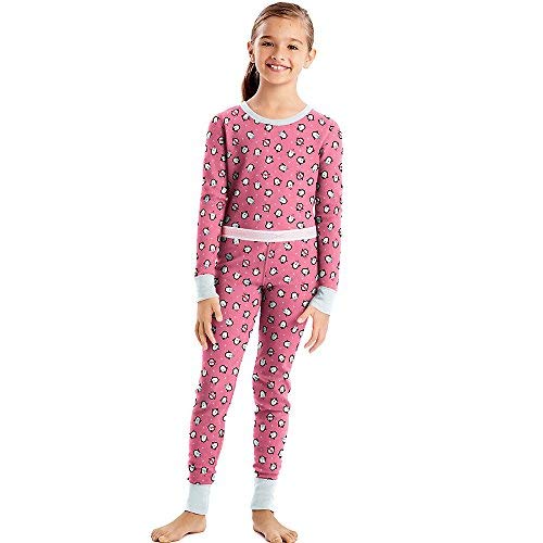 Hanes X-Temp Girls’ Printed Thermal Set_Penguins_L