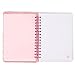 Tri-Coastal Design Unicorn Fuzzy Faux Fur Spiral Notebook, Pink