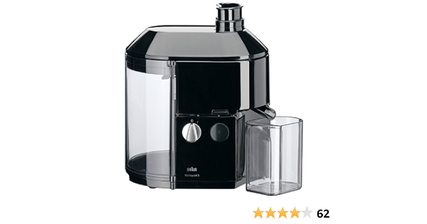 Amazon.com: Braun MP 80 600-watt profesional extractor de jugos, 220  voltios, color negro : Hogar y Cocina
