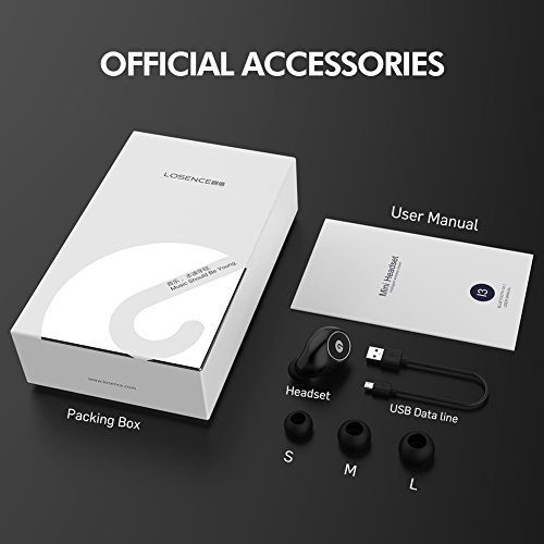 LOSENCE Bluetooth Earbuds V4.1 Smallest Invisible Wireless Bluetooth