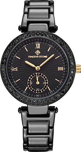 Timothy Stone ELLE CERAMIC Black Women's Design Watch 36mm