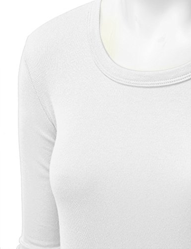 Lock And Love Women's Long Sleeve Scoop Neck Trapeze Tunic - Rayon Blend Flare Top