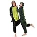 Aoibox Unisex Adult Dinosaur Animal Cosplay Onesie Pajamas Size XL GreenDinosaur