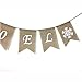 Noel Burlap Banner Merry Christmas Garland Bunting Mantel Fireplace Decoration