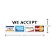 We Accept Credit Cards AmEx Visa MasterCard Discover Decals Sticker Logo Sign for Stores & Businesses (8