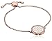 Michael Kors Logo Rose Gold-Tone and Crystal Slider Bangle Bracelet