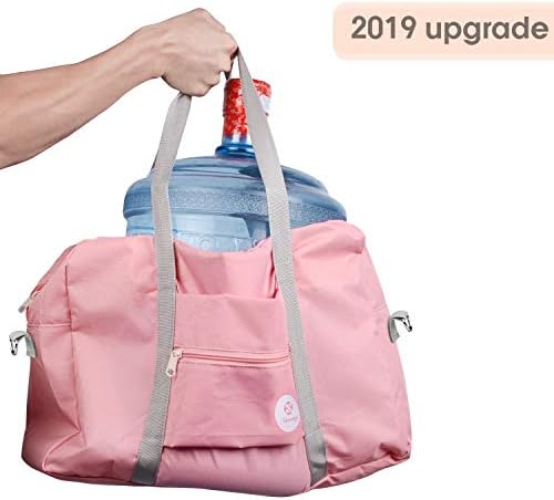 For Spirit Airlines Foldable Travel Duffel Bag Tote Carry on Luggage Sport Duffle Weekender Overnight for Women and Girls (3112 Pink ( with Shoulder Strap)) 3 For Spirit Airlines Foldable Travel Duffel Bag Tote Carry on Luggage Sport Duffle Weekender Overnight for Women and Girls (3112 Pink ( with Shoulder Strap))