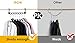 IPOW 6 Pack Magic Hanger Heavy Duty Plastic Closet Space Saving Hanger Wardrobe Clothing Cascading Hanger Organizer for Easy, Wrinkle-free Shirts, Pants, and Coats
