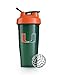 BlenderBottle Collegiate Classic 28-Ounce Shaker Bottle, University of Miami Hurricanes - Green/Orange